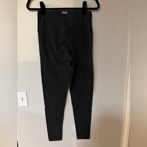 Victorias Secret PINK Leggings Black Cotton W/ Waistband Pocket